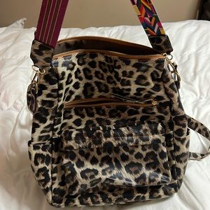 Leopard print tote bag or backpack